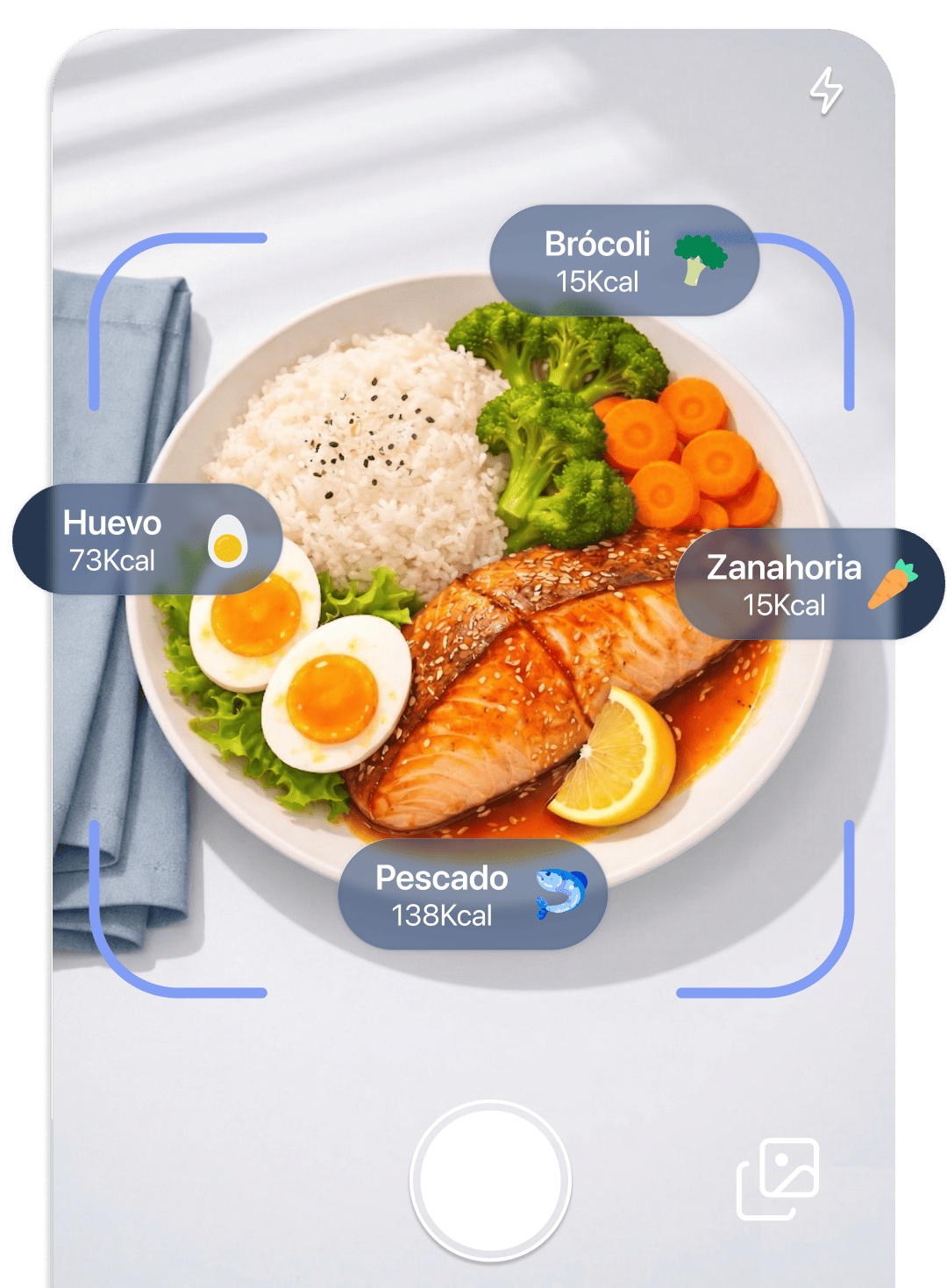 AI Calorie Counter interface